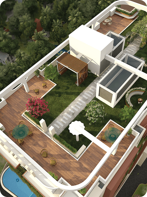CAPKON Oasis Premium Rooftop Garden Rendering